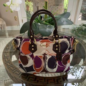 Coach Sateen Satchel Crossbody Purse